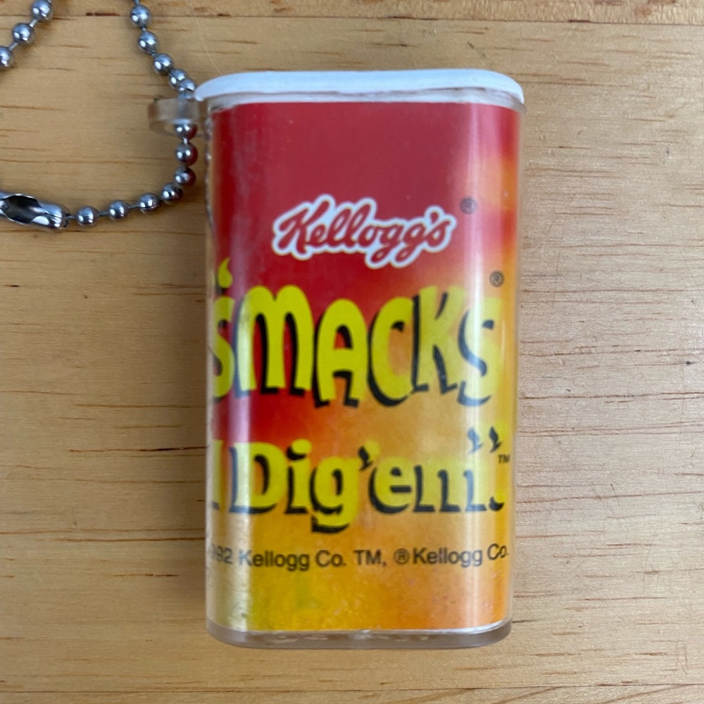 Vintage 1992 Kellogg's Smacks Cereal Keychain